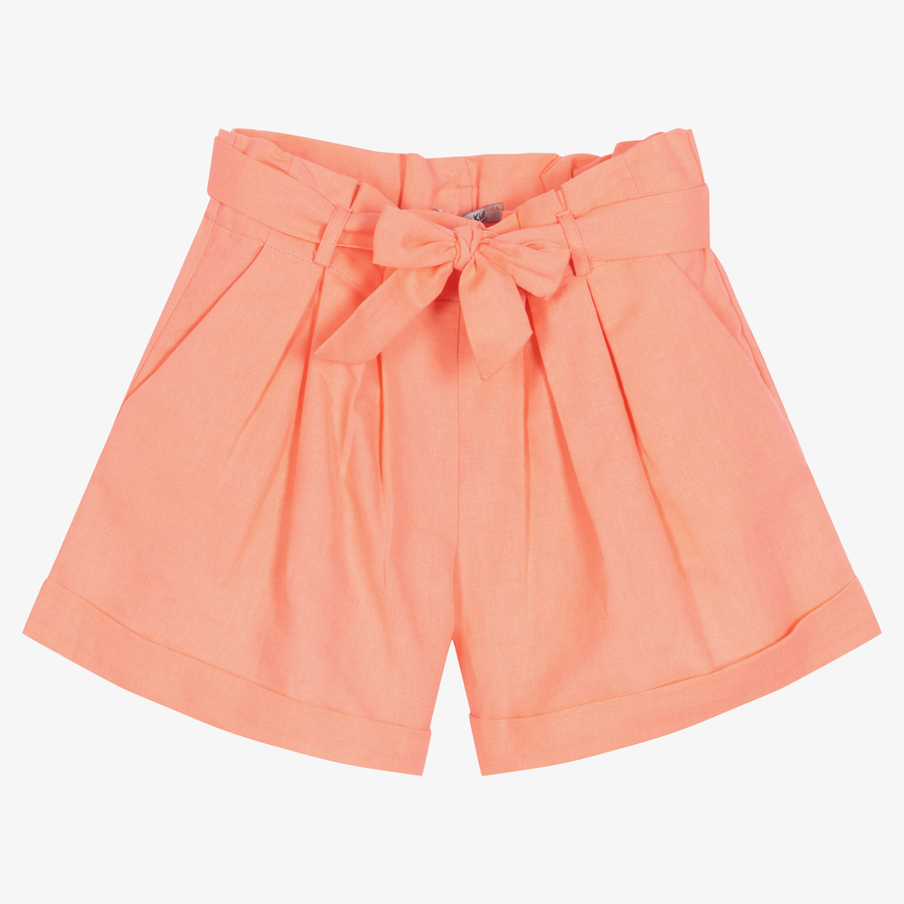 Dr. Kid-Pink Linen & Cotton Shorts | Childrensalon Outlet
