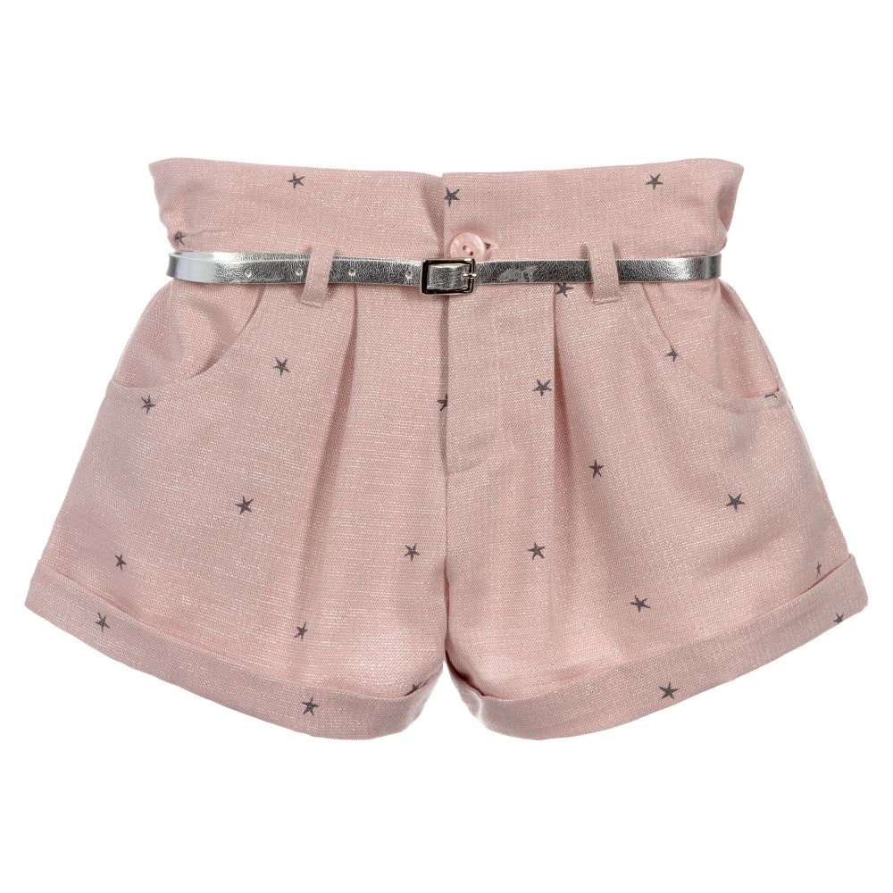 Dr. Kid - Розовые блестящие шорты с ремнем | Childrensalon