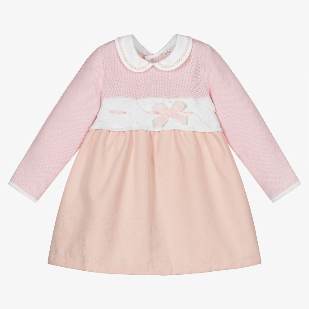 Dr. Kid - Pink & White Cotton Dress | Childrensalon