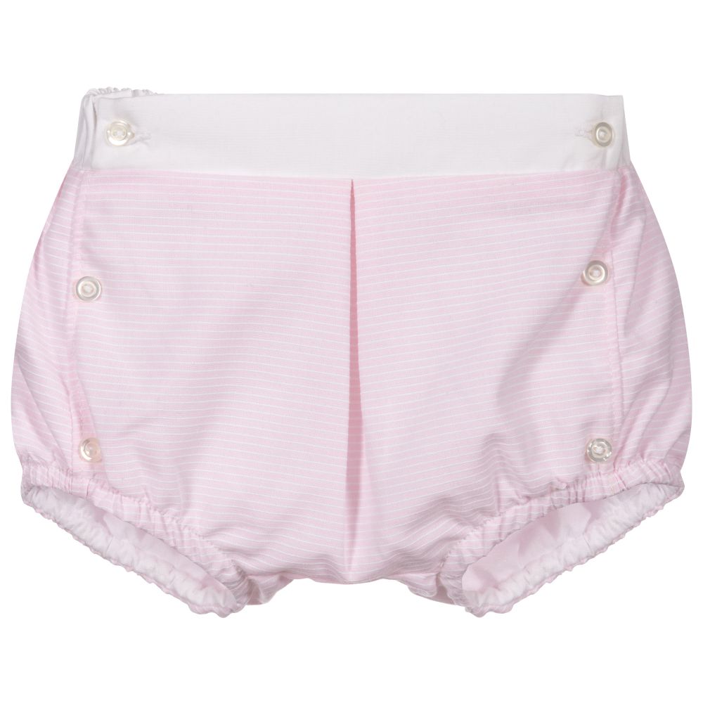 Pink and white striped shorts hotsell