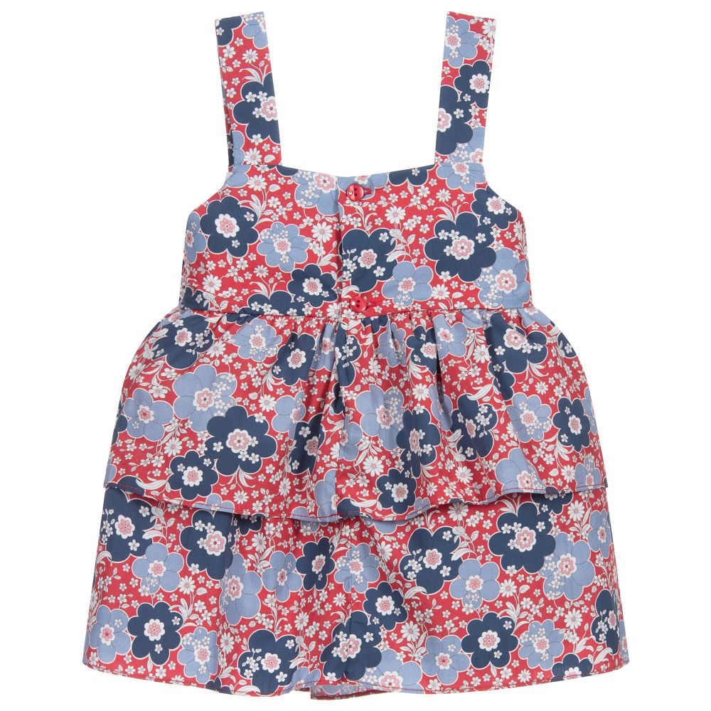 Dr. Kid-Красно-синяя блузка из хлопка | Childrensalon Outlet