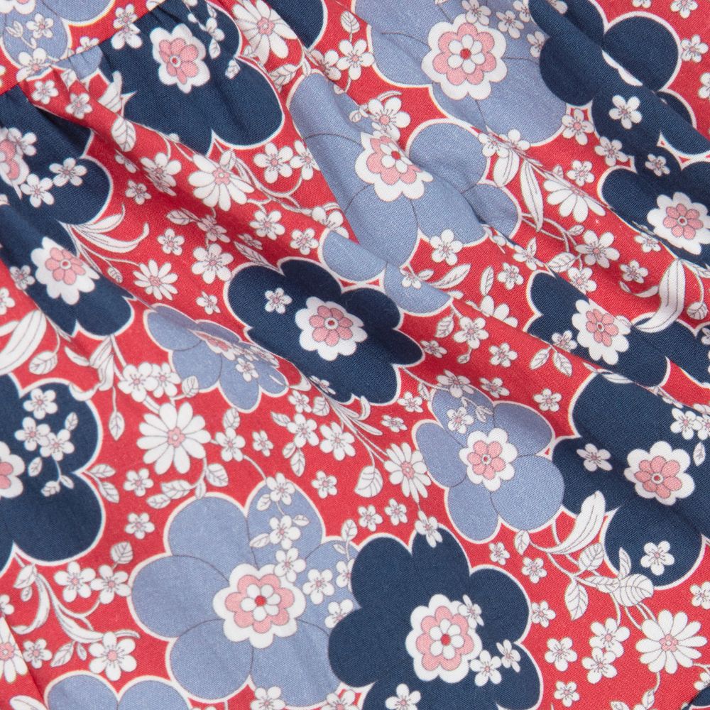 Dr. Kid-Red & Blue Cotton Dress | Childrensalon Outlet