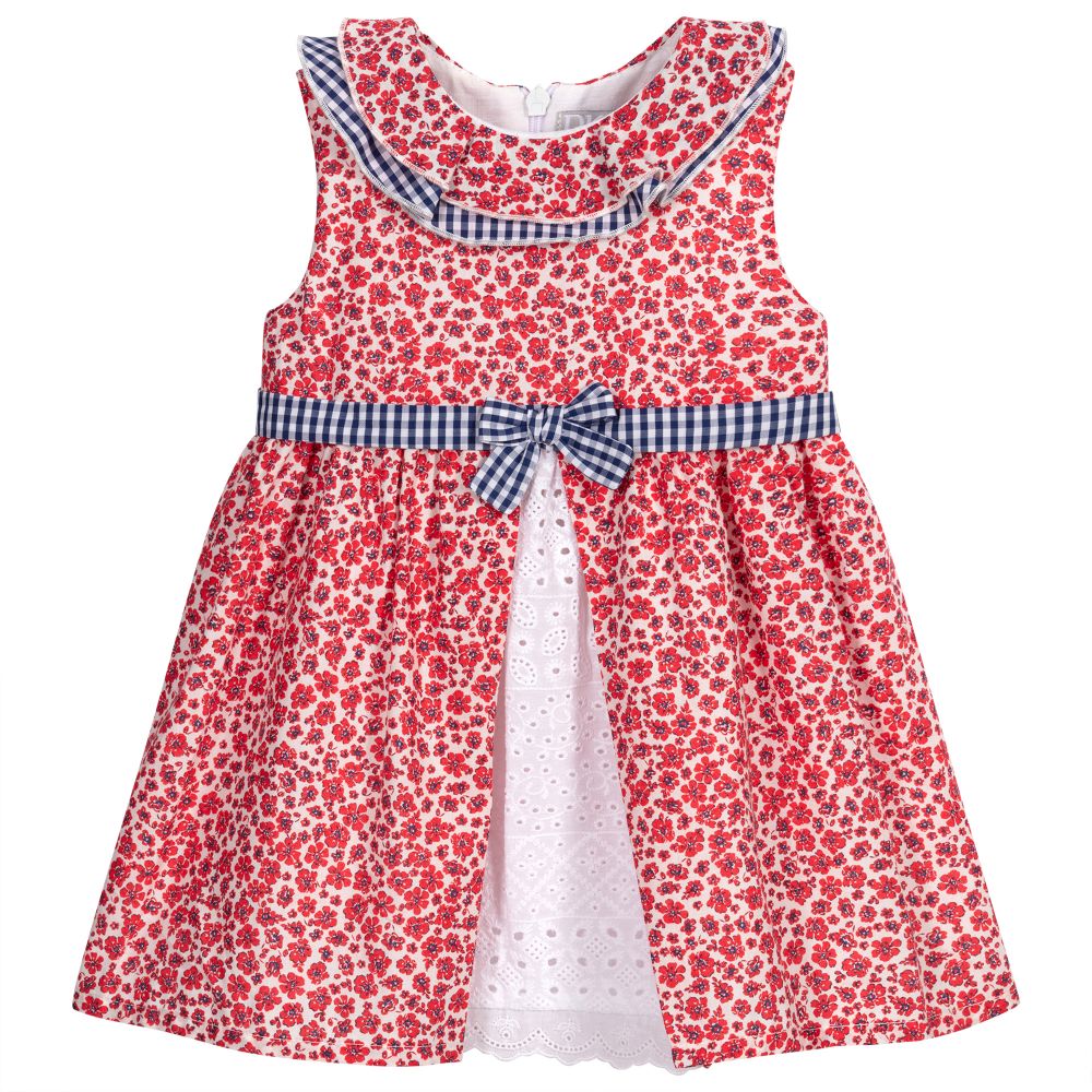 Dr. Kid - Red & Blue Floral Dress | Childrensalon