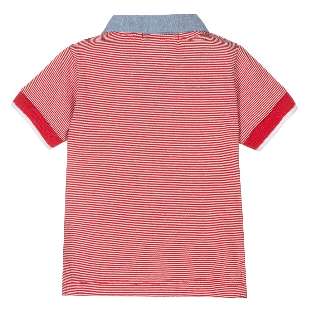 Dr. Kid-Red Striped Cotton Shirt | Childrensalon Outlet