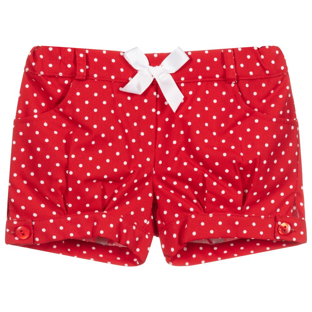 Dr. Kid - Red & White Polka Dot Shorts | Childrensalon