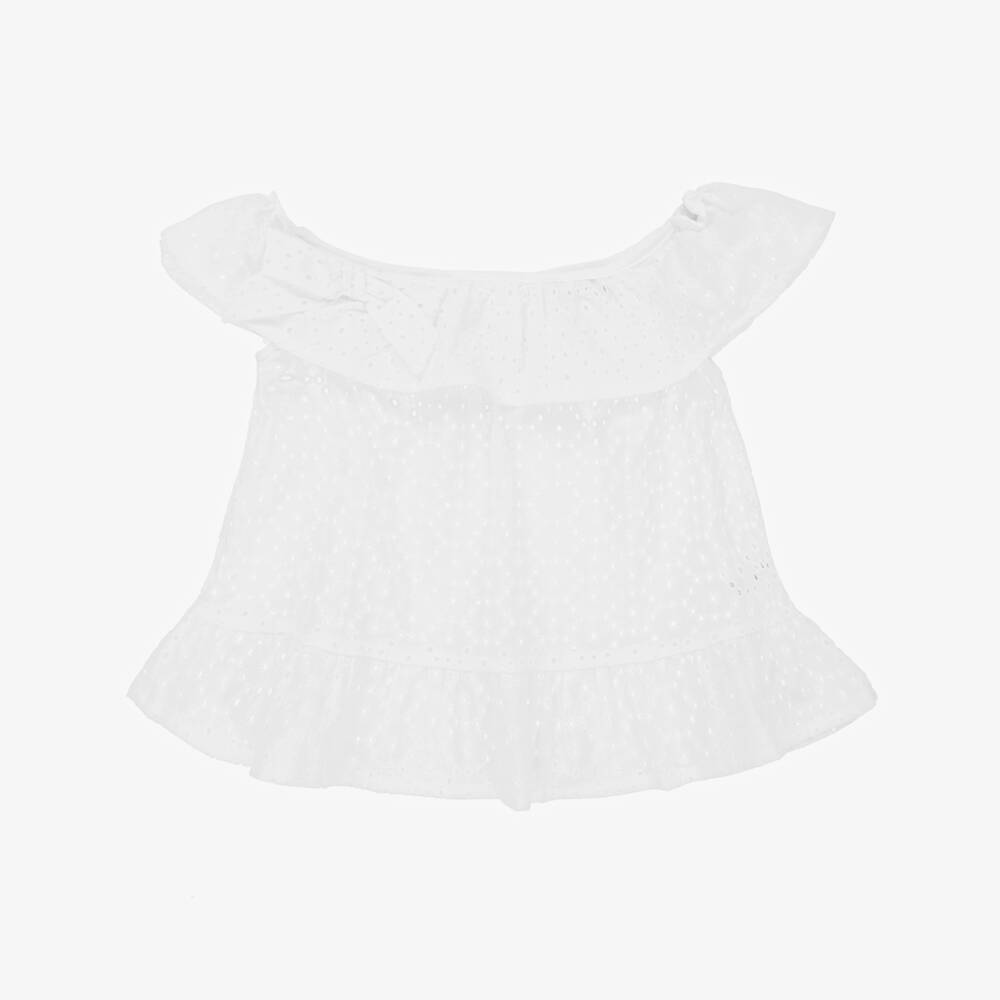 Dr. Kid-White Broderie Anglaise Blouse | Childrensalon Outlet