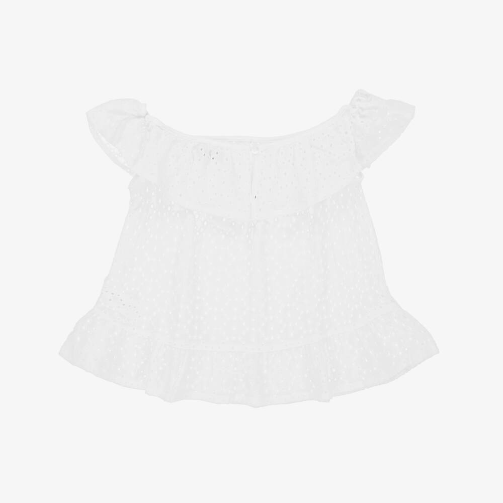 Dr. Kid-White Broderie Anglaise Blouse | Childrensalon Outlet