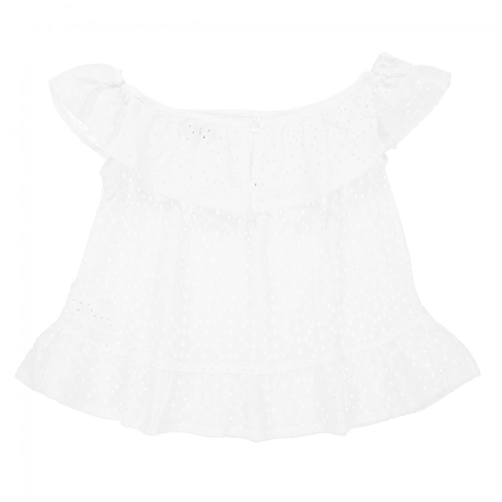 Dr. Kid-White Broderie Anglaise Blouse | Childrensalon Outlet