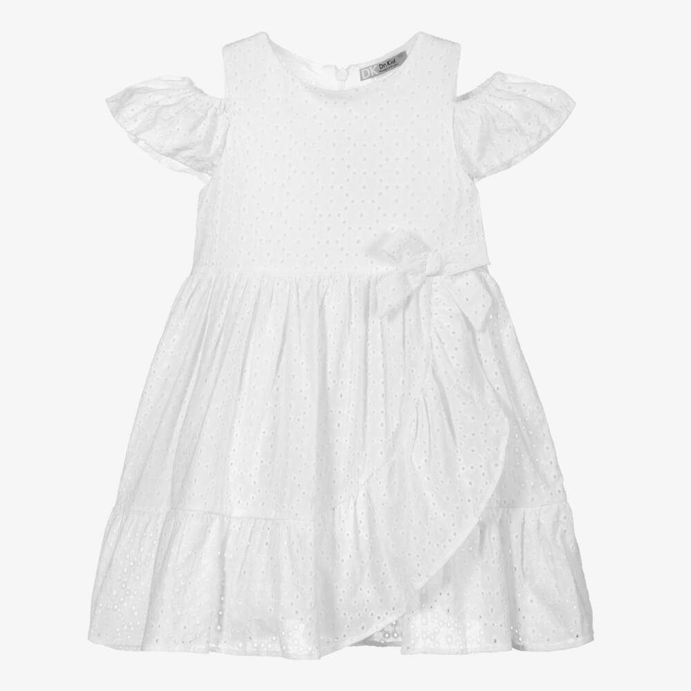 Dr. Kid-White Broderie Anglaise Dress | Childrensalon Outlet