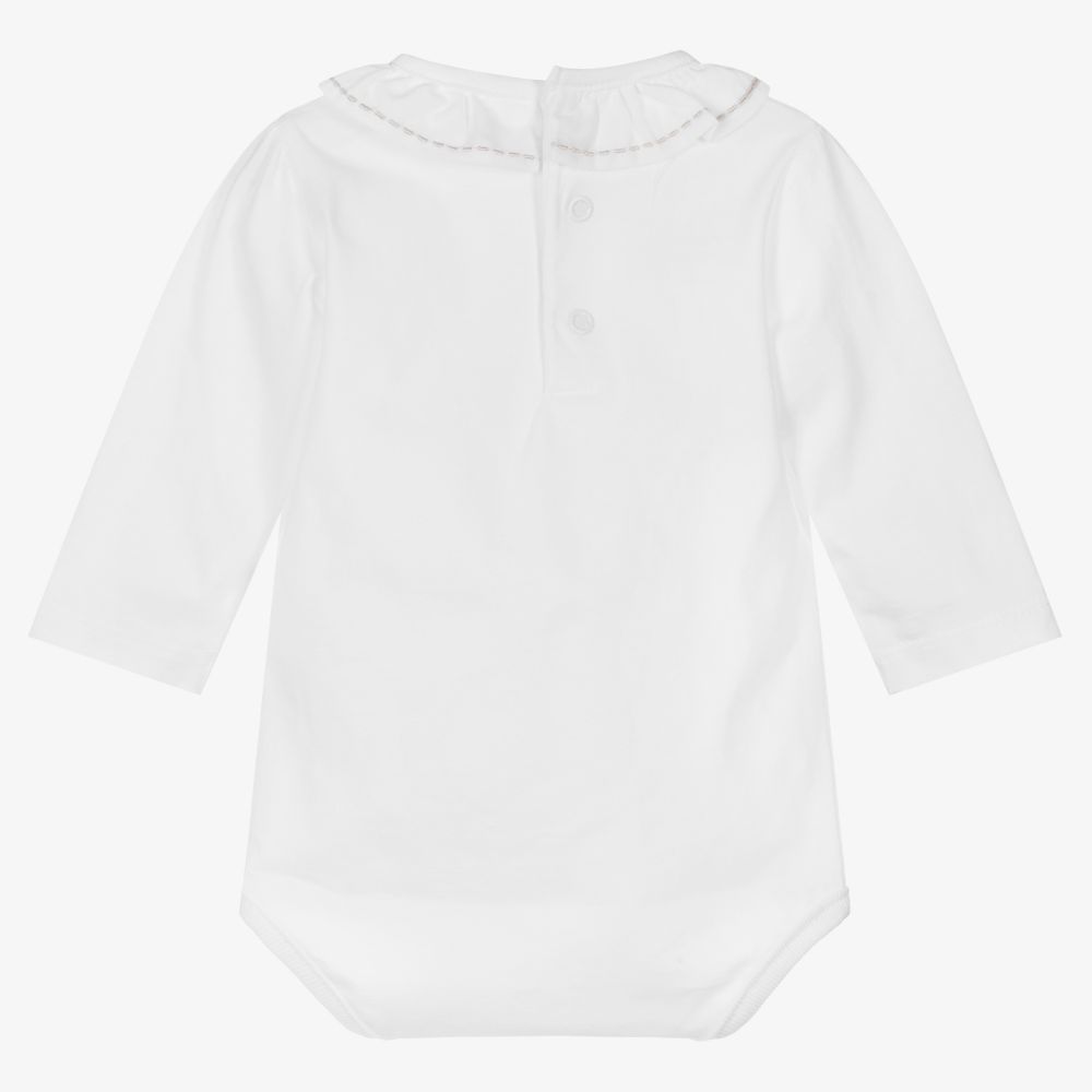 Dr. Kid-White Cotton Bodysuit | Childrensalon Outlet