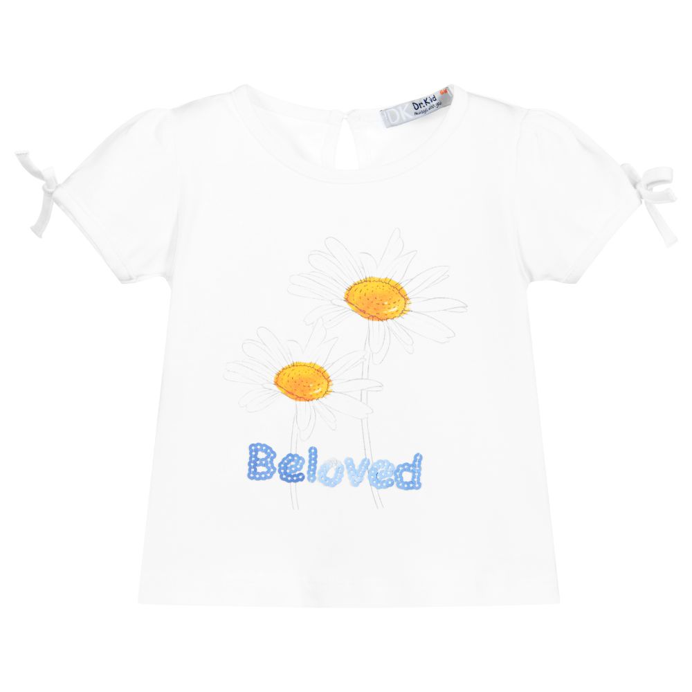 Dr. Kid-White Cotton T-Shirt | Childrensalon Outlet