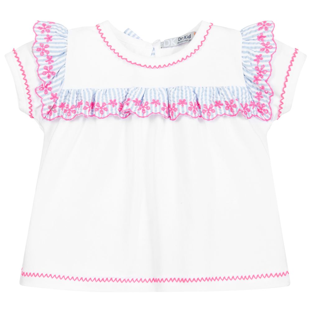 Dr. Kid-White Cotton T-Shirt | Childrensalon Outlet