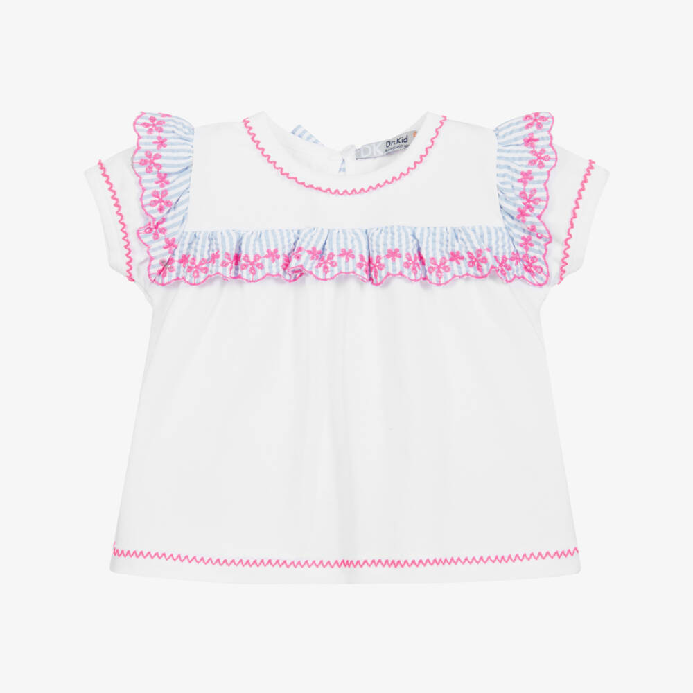 Dr. Kid-White Cotton T-Shirt | Childrensalon Outlet