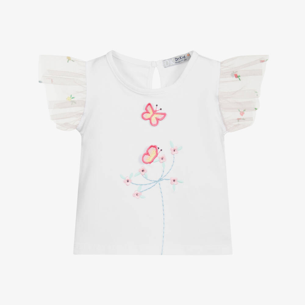 Dr. Kid-White Cotton T-Shirt | Childrensalon Outlet