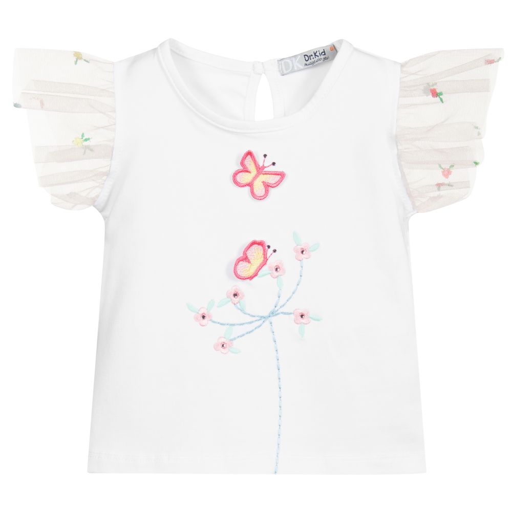 Dr. Kid - Weißes Baby-T-Shirt aus Baumwolle | Childrensalon