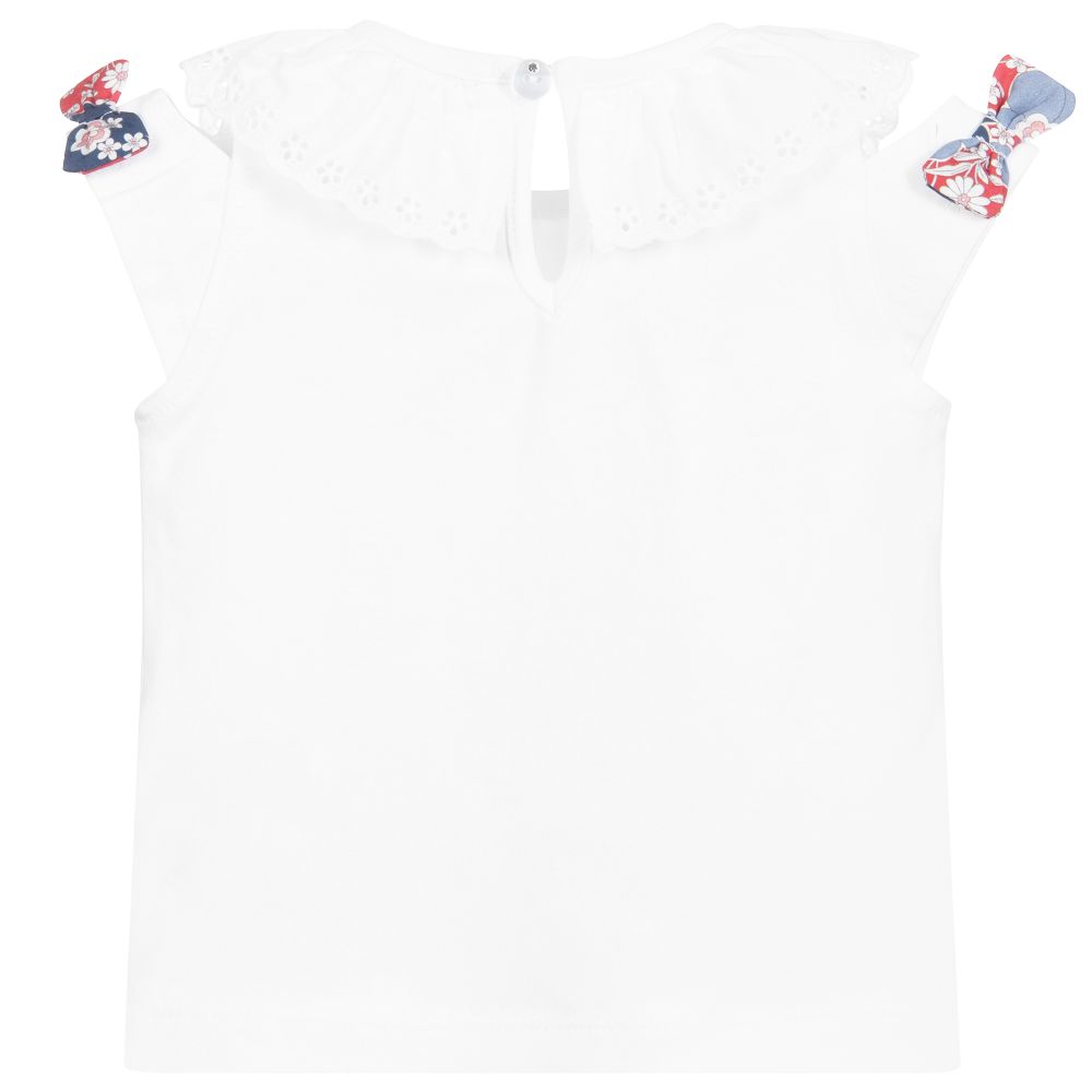 Dr. Kid-Белая хлопковая футболка | Childrensalon Outlet