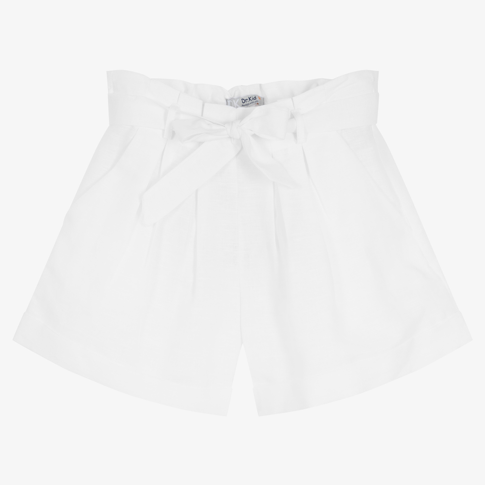 Dr. Kid-White Linen & Cotton Shorts | Childrensalon Outlet