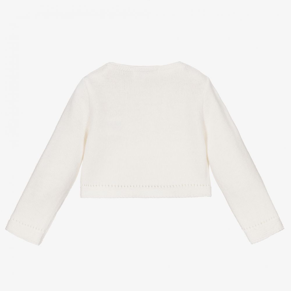 Dr. Kid-White Wool Blend Baby Cardigan | Childrensalon Outlet