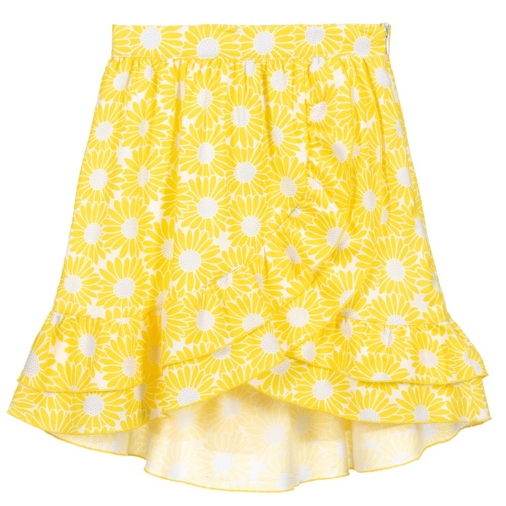Dr. Kid - Yellow & Blue Floral Skirt | Childrensalon