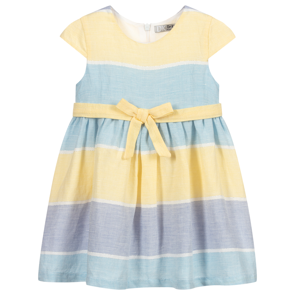 Dr. Kid - Yellow & Blue Striped Dress | Childrensalon