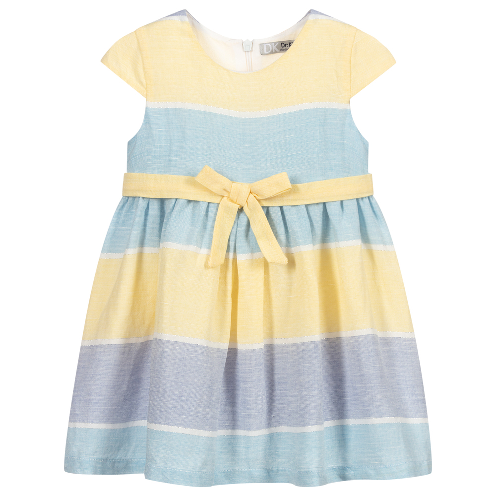 Carter's blue and white striped dress top
