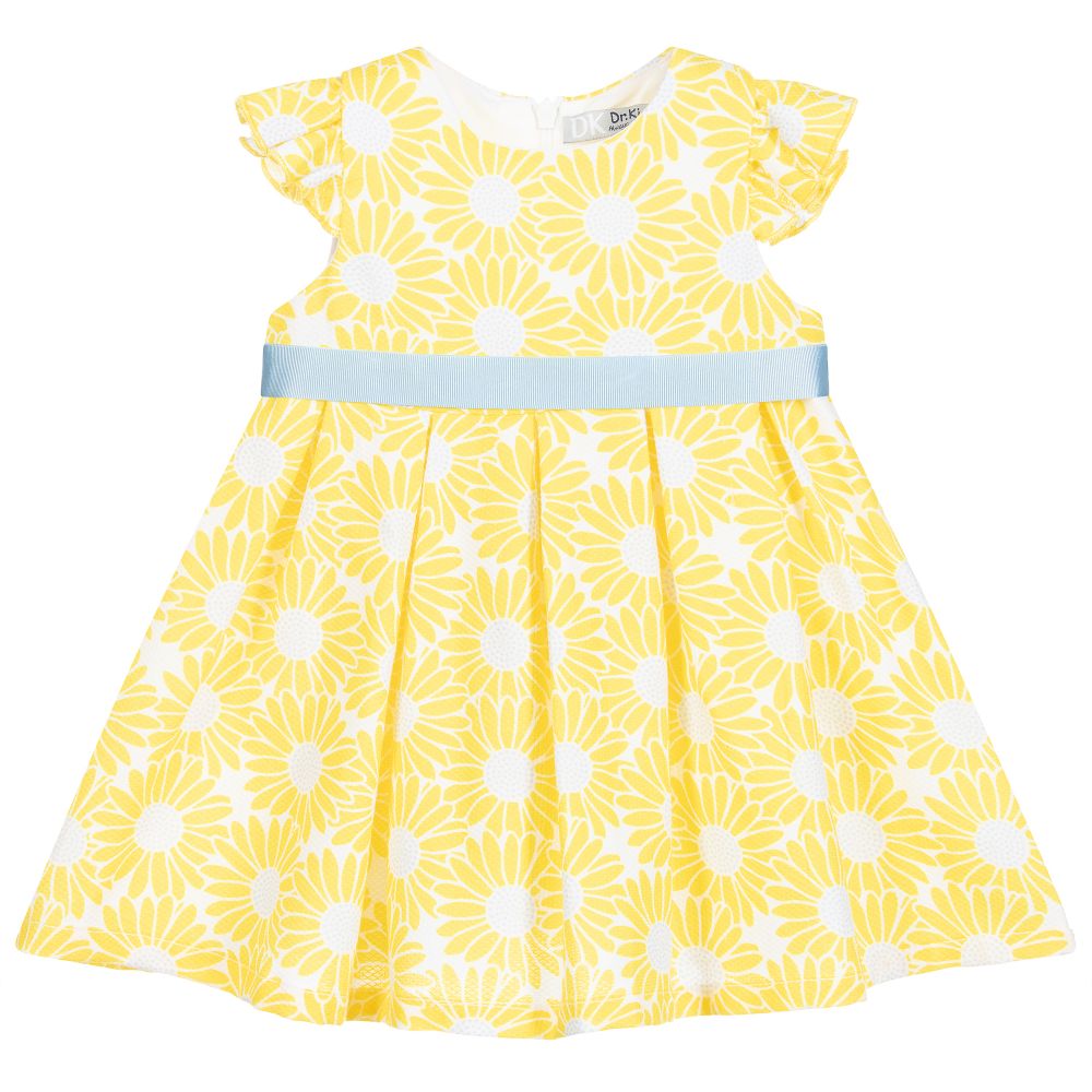 Dr. Kid - Yellow Cotton Dress | Childrensalon