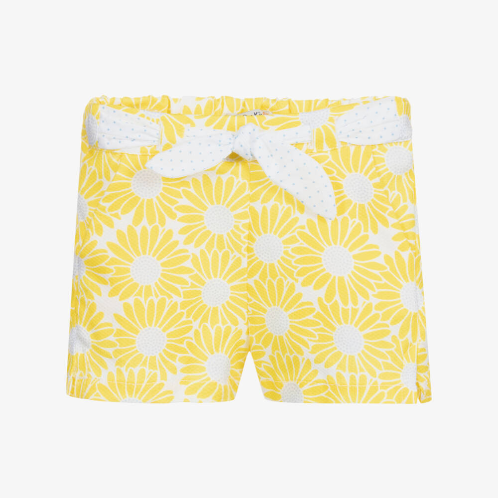 Dr. Kid-Yellow Floral Shorts | Childrensalon Outlet
