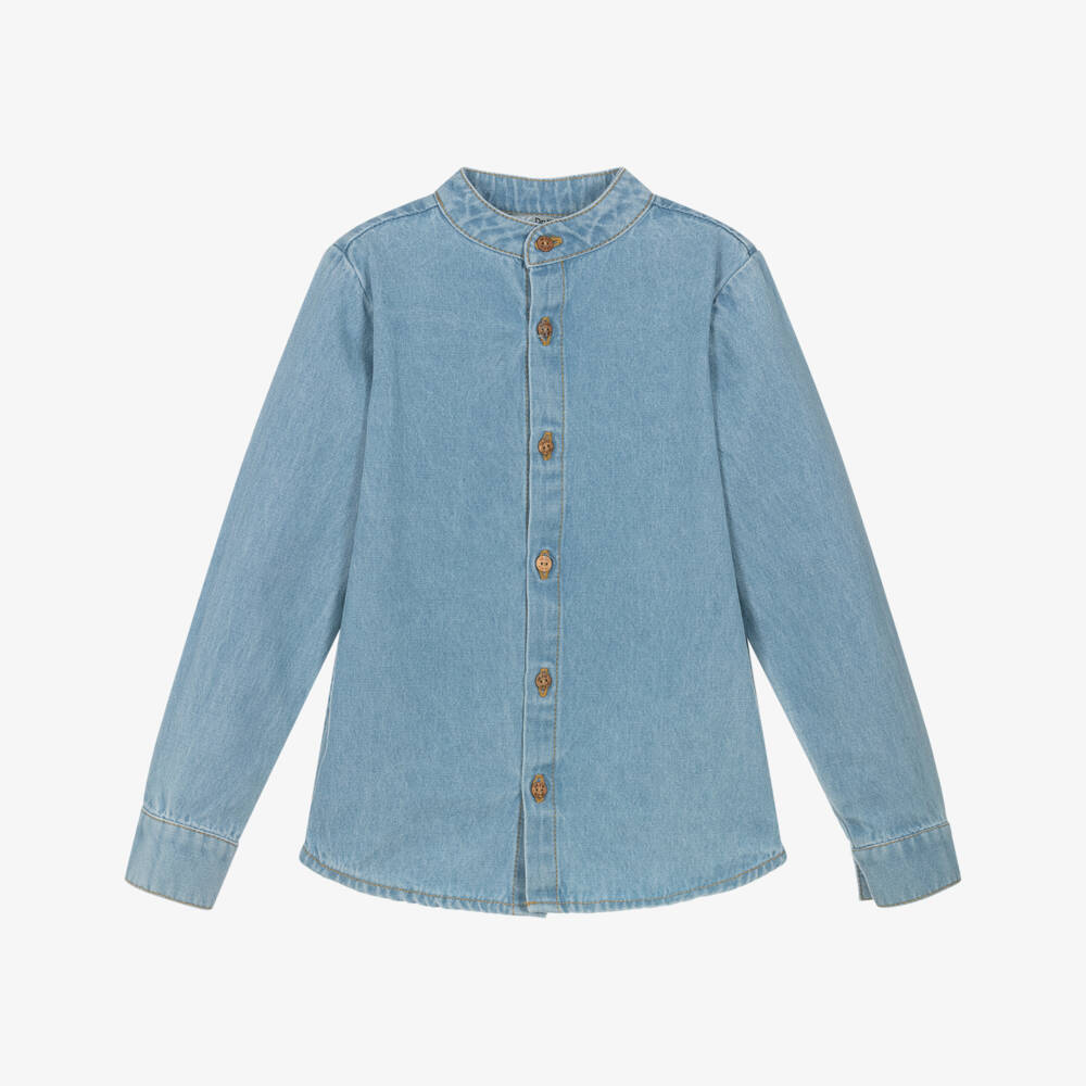 Dr. Kid-Young Gentlemen's Indigo Chambray Top | Childrensalon Outlet