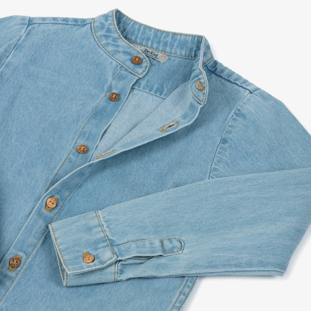 Dr. Kid-Young Gentlemen's Indigo Chambray Top | Childrensalon Outlet
