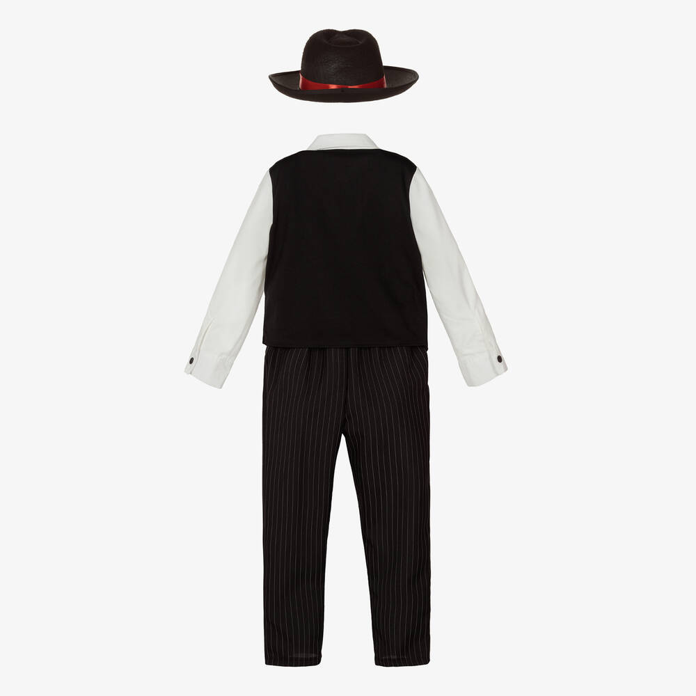دريس أب باي ديزاين-Boys Black Pinstripe Gangster Costume | Childrensalon Outlet