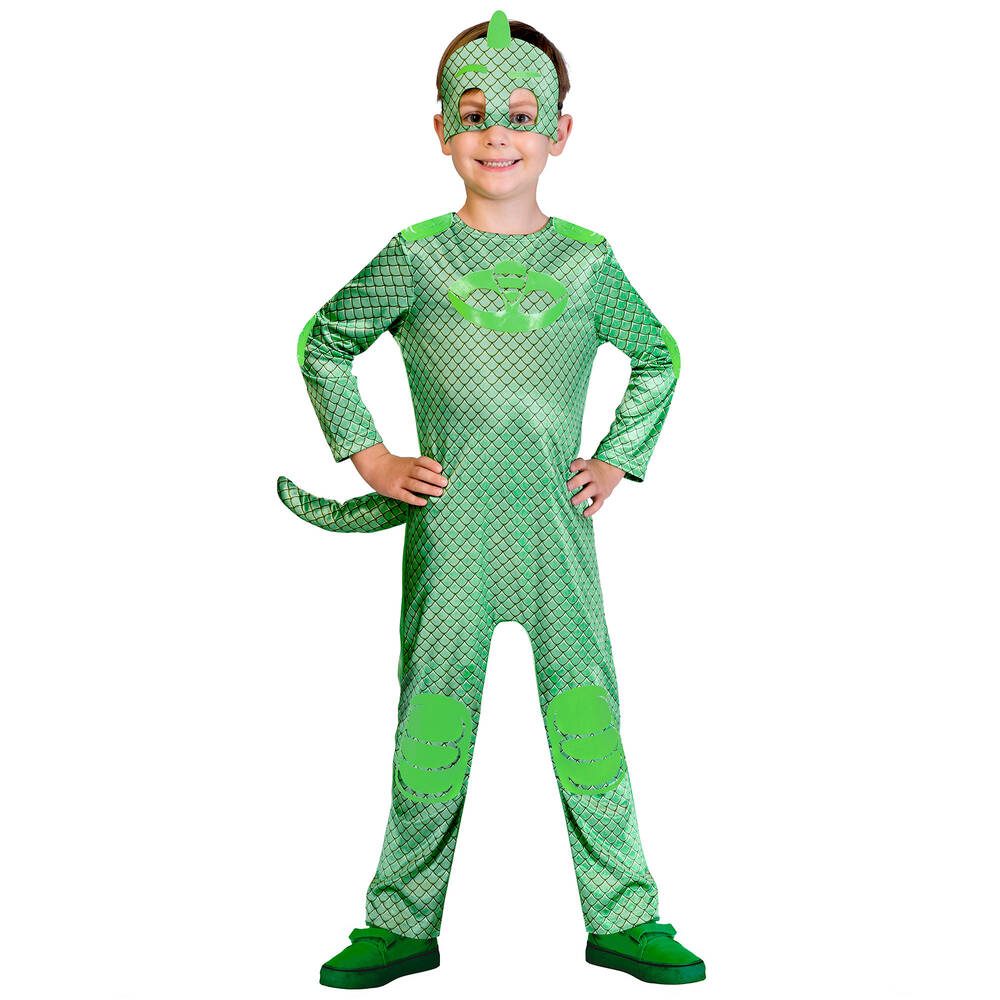 دريس أب باي ديزاين-زي تنكري Gekko PJ Masks لون أخضر للأولاد | Childrensalon Outlet
