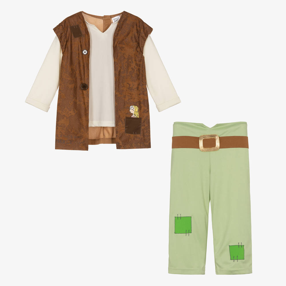 دريس أب باي ديزاين-زي تنكري BFG جيرسي لون أخضر وبني | Childrensalon Outlet