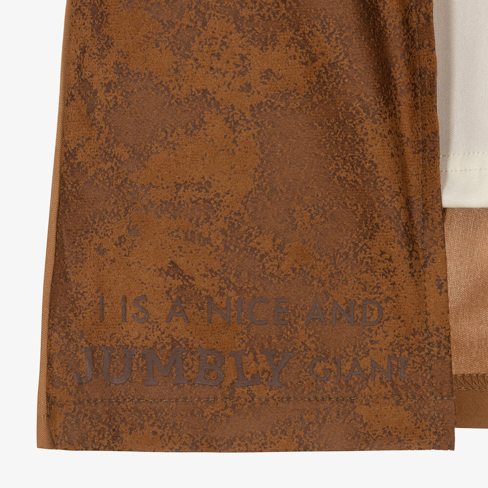 دريس أب باي ديزاين-زي تنكري BFG جيرسي لون أخضر وبني | Childrensalon Outlet