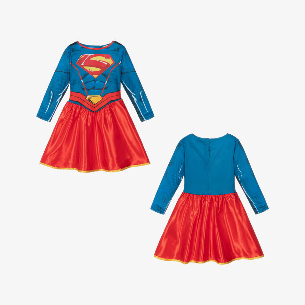 Dress Up by Design-Girls Blue & Red Supergirl Costume | Childrensalon Outlet