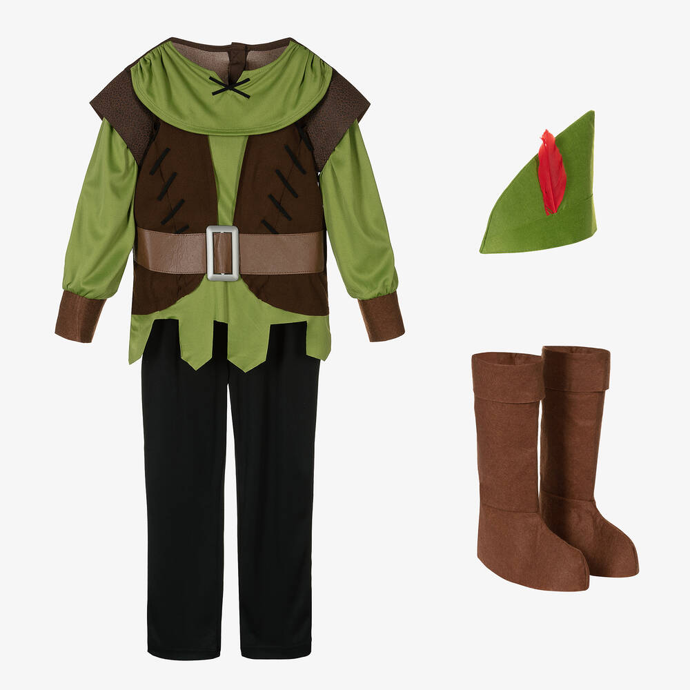 Dress Up by Design - Green & Brown Robin Hood Costume | Childrensalon