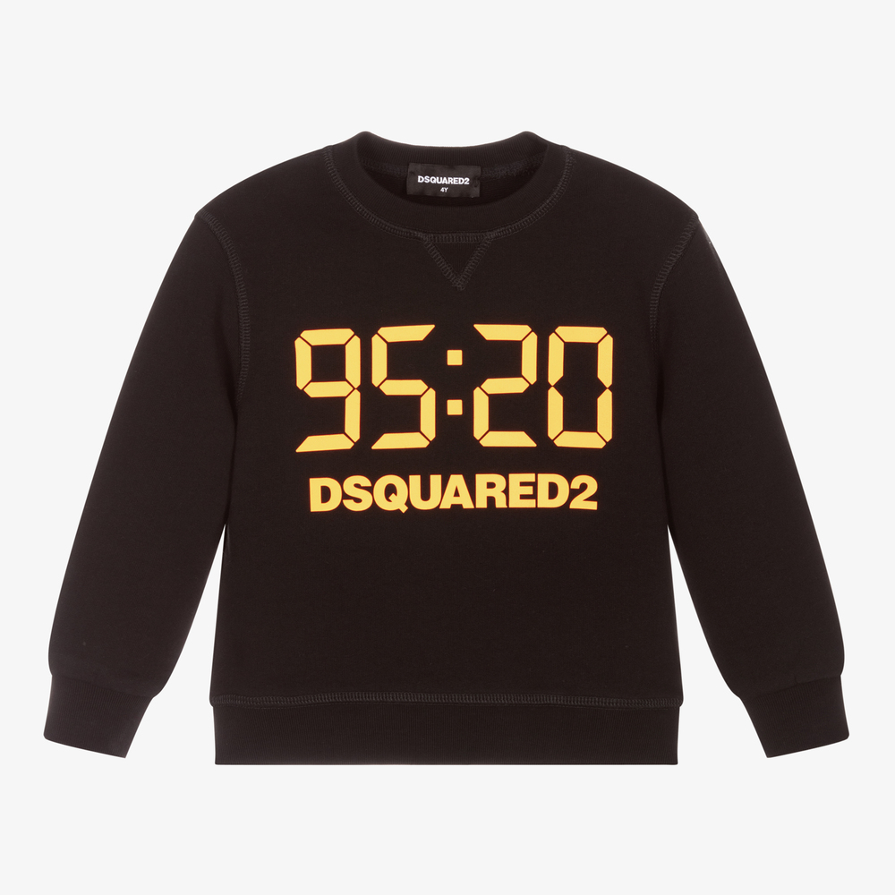 Black Cotton Sweatshirt