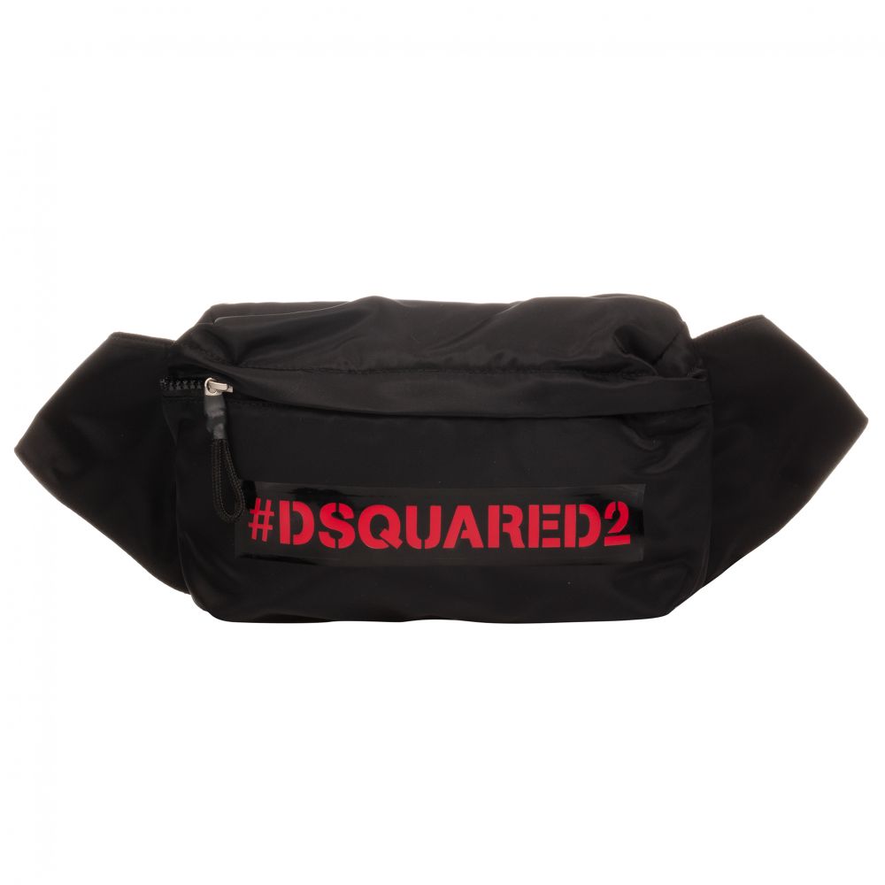 Dsquared2 - Black Logo Belt Bag (24cm) | Childrensalon