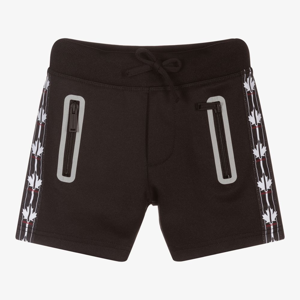 Dsquared2 - Black Logo Tape Shorts | Childrensalon