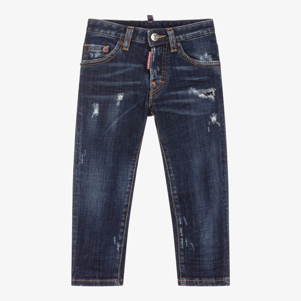 Dsquared2 - Blue Stretch Denim Jeans | Childrensalon