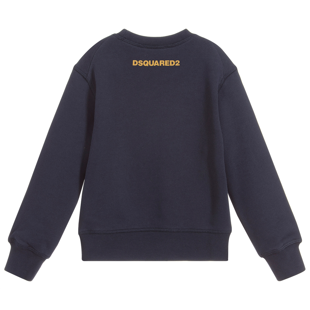 Dsquared2 Boys Blue Cotton Sweatshirt