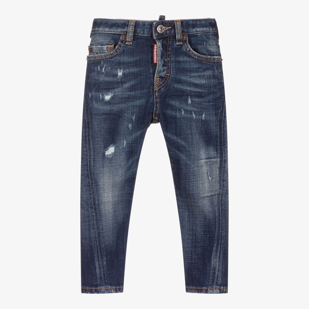 Dsquared2 - Boys Blue Denim Jeans | Childrensalon