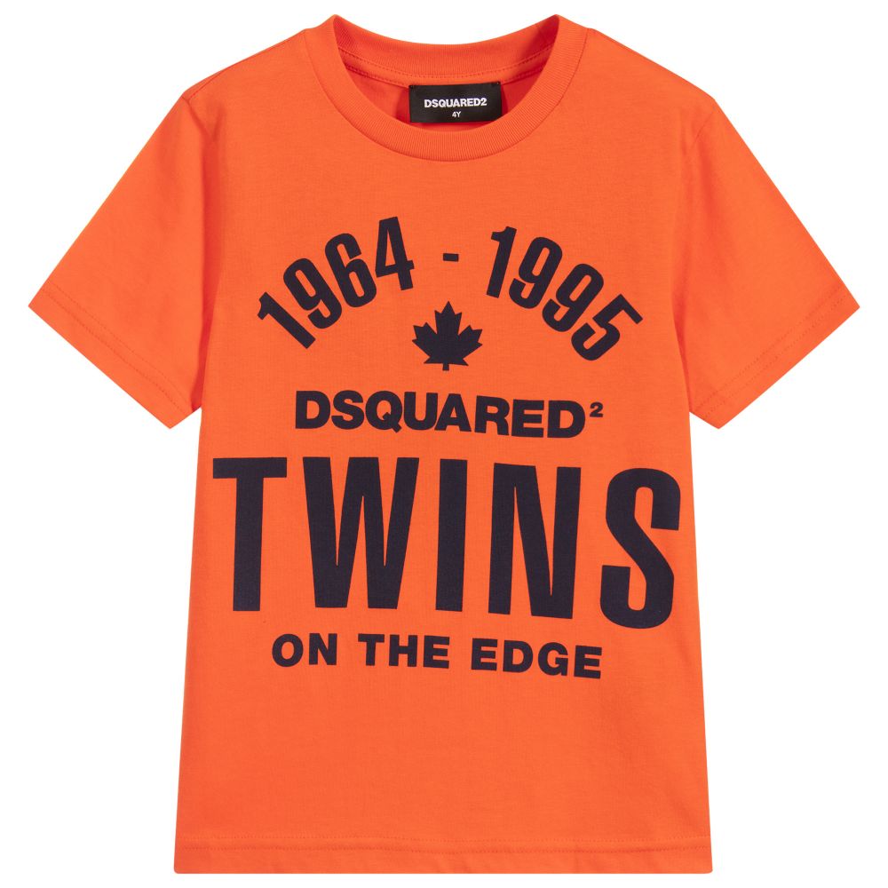 Orange dsquared outlet t shirt