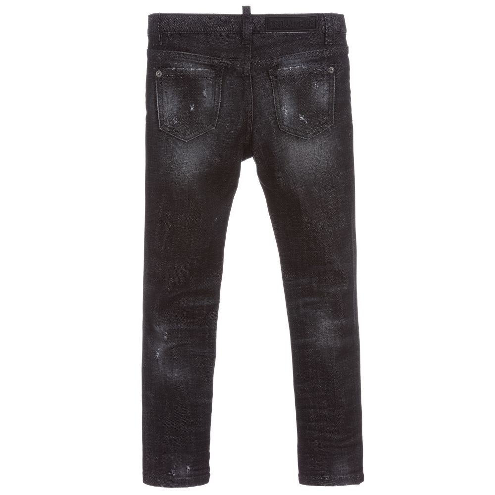 Dsquared2 Girls Black Denim Jeans