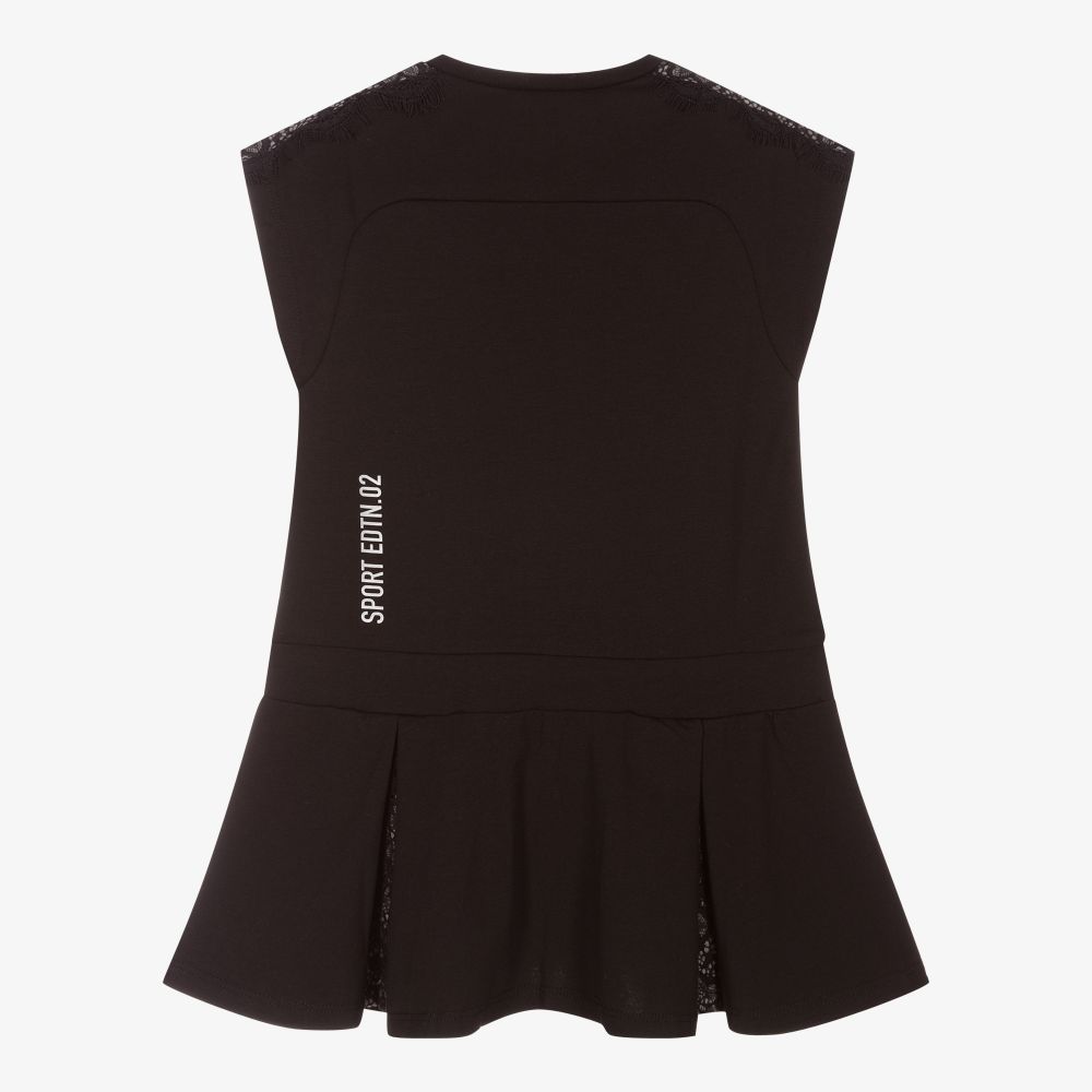 Dsquared2 Girls Black Jersey Dress Childrensalon Outlet