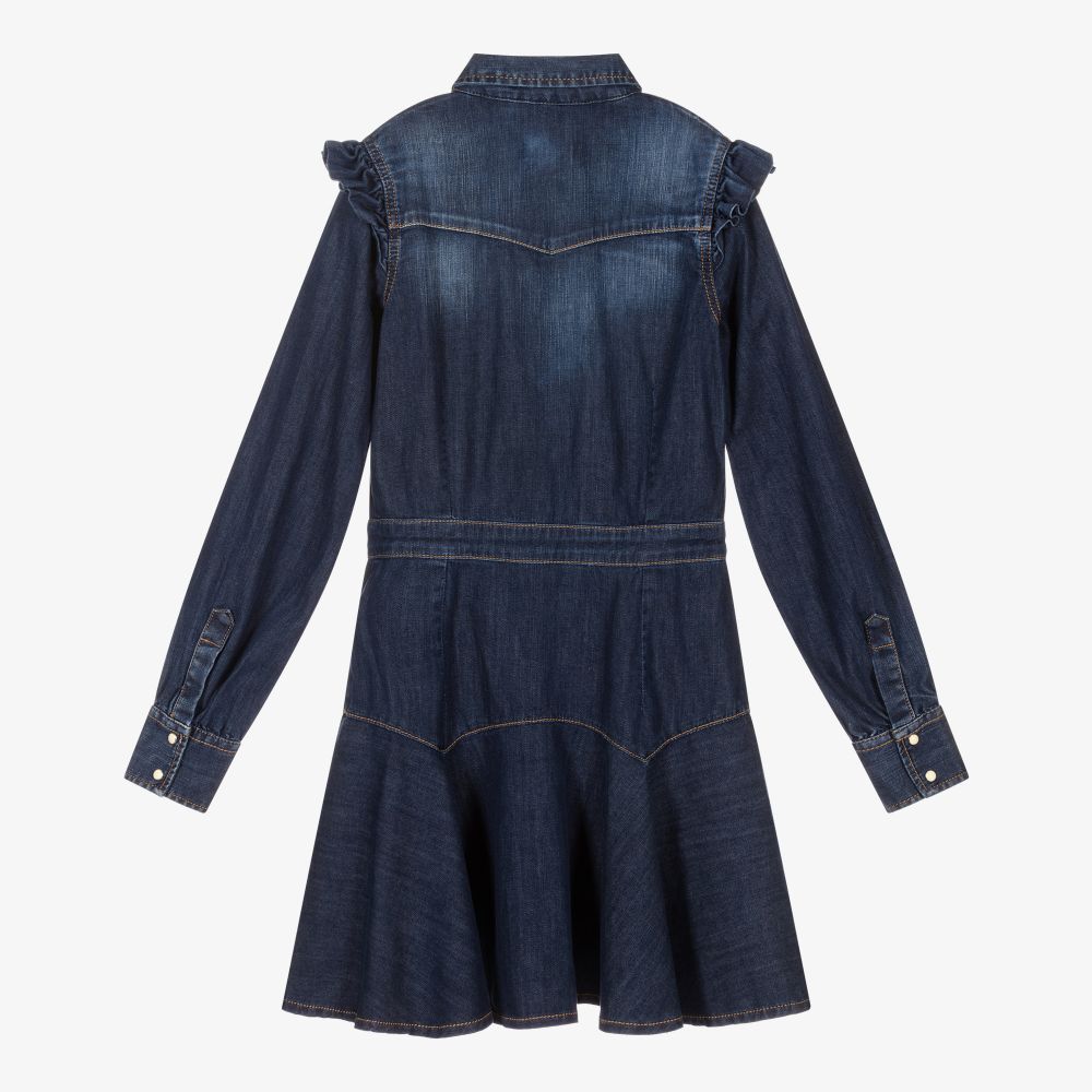 Dsquared2 fitted denim shirt dress - Blue