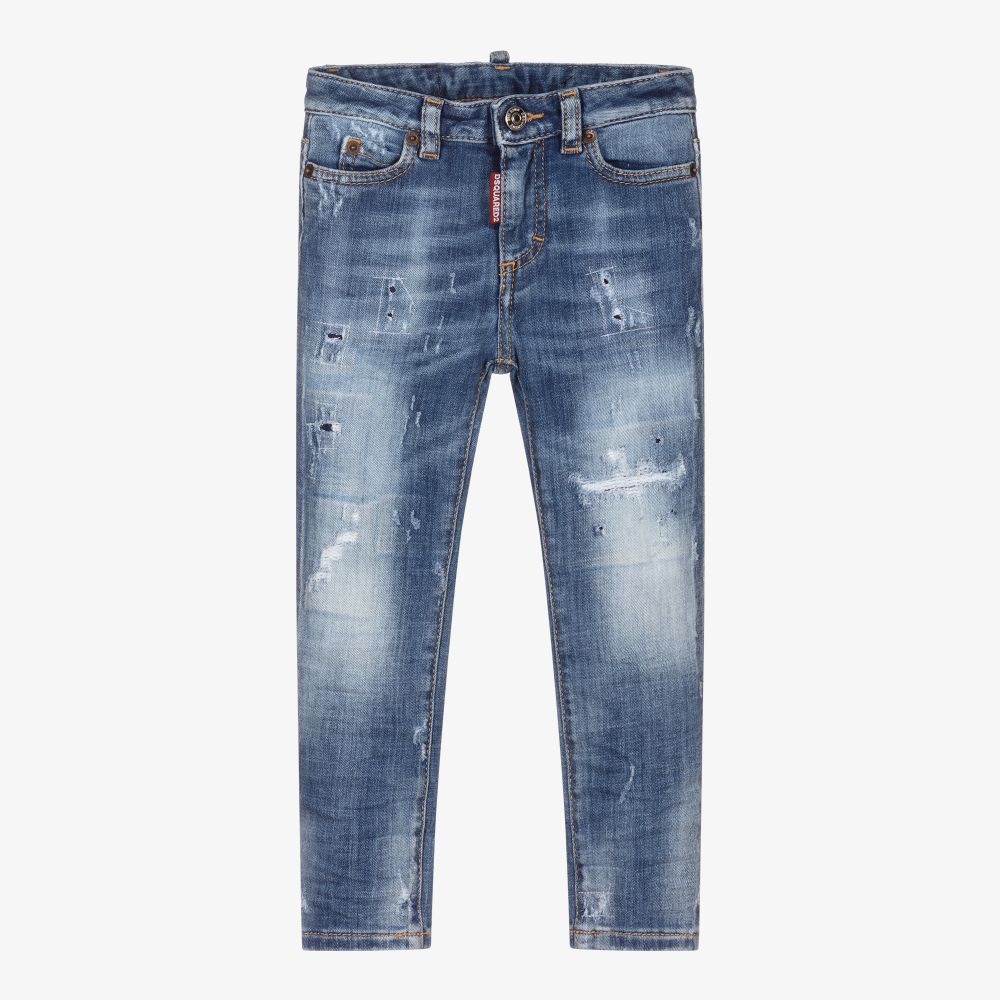 Dsquared2 Girls Blue Denim Jeans Childrensalon Outlet