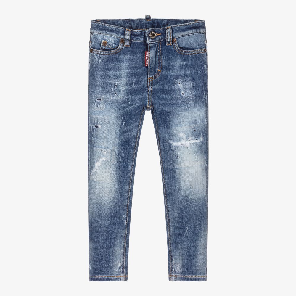 Dsquared2 - Girls Blue Denim Jeans | Childrensalon