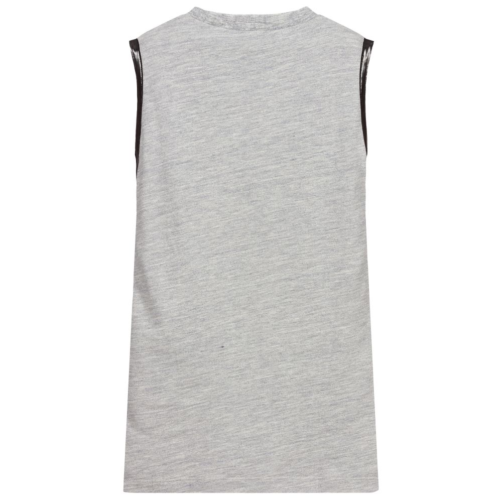 ديسكوارد2-Girls Grey Jersey Zip Dress | Childrensalon Outlet