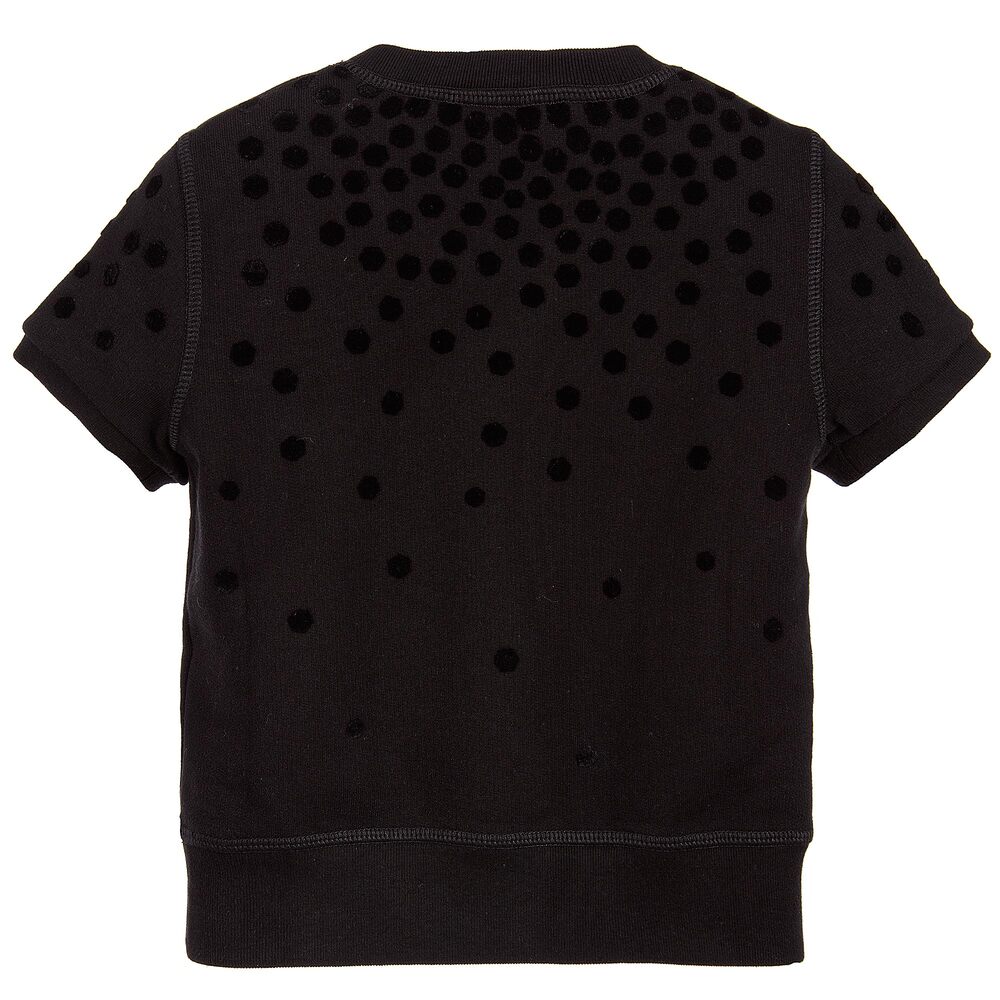Dsquared2-Girls Velvet Spot Sweatshirt | Childrensalon Outlet
