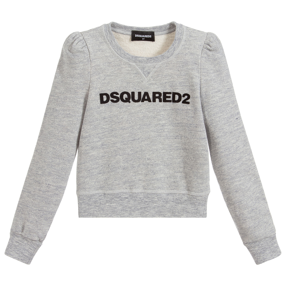 Dsquared2 - Grey Cotton Jersey Sweatshirt | Childrensalon